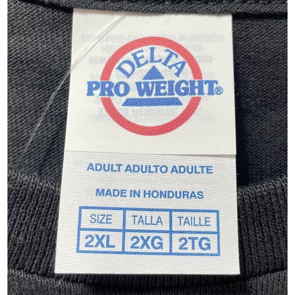 Delta Pro Weight - Men's Adult Short  Sleeves T-Shirt - Graphic Tee - Black -XXL - Picture 8 of 12